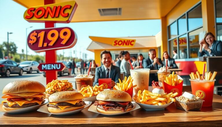 Sonic $1.99 Menu