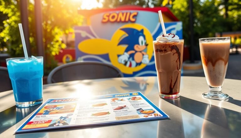 Sonic Drink Menu