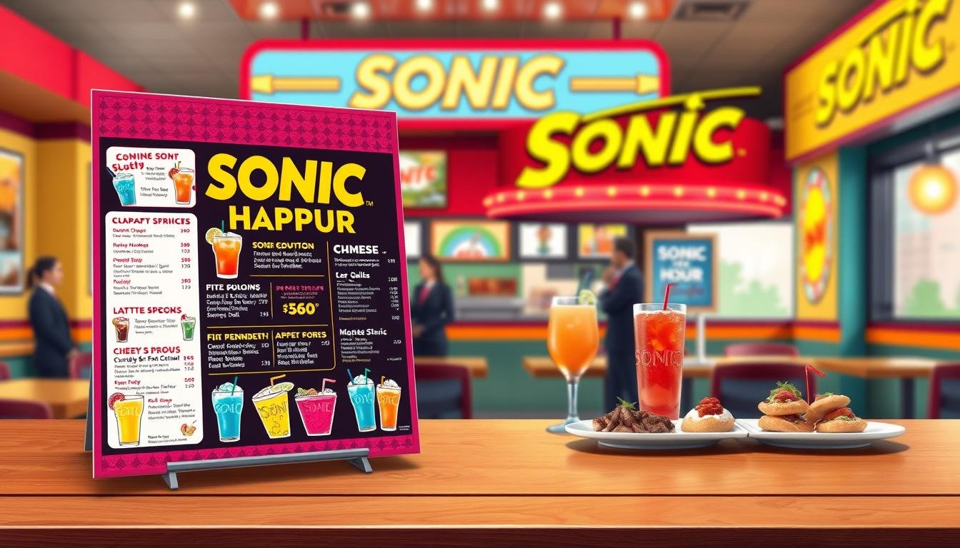 Sonic Happy Hour Menu