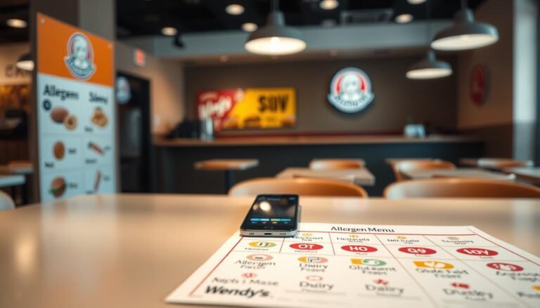 Wendy's Allergen Menu