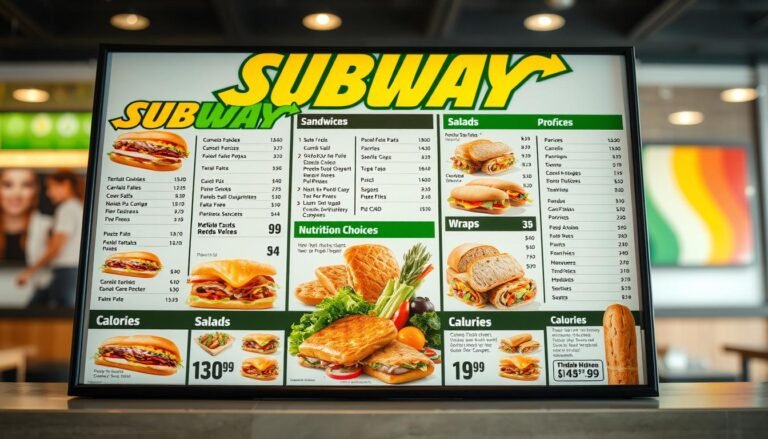 subway menu