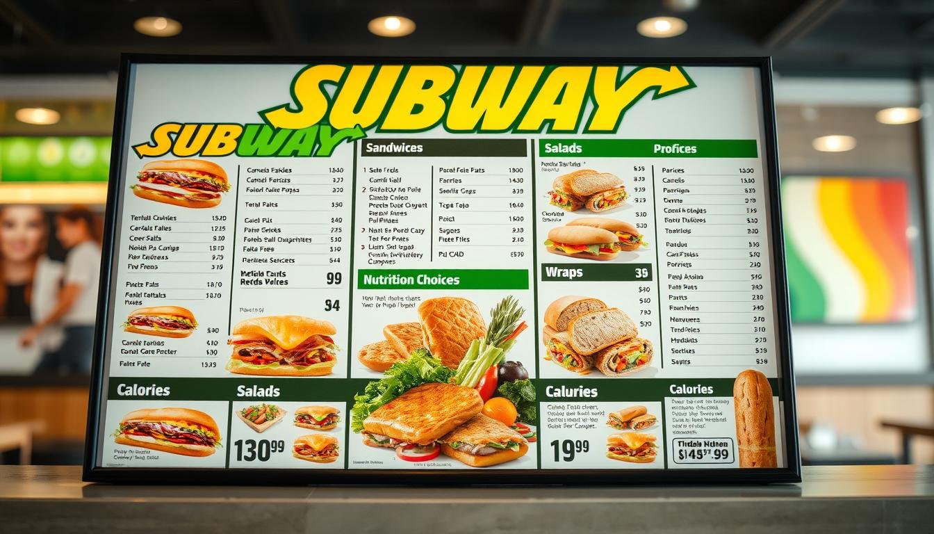 subway menu