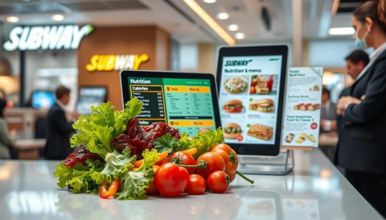 subway nutrition menu