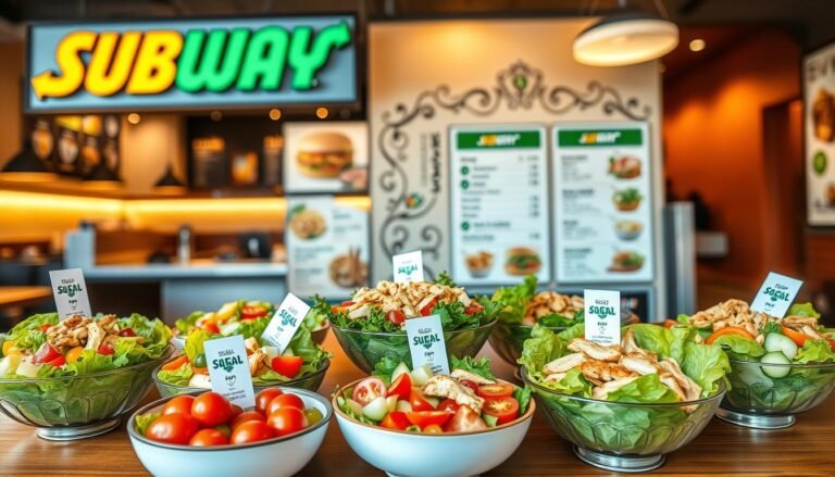 subway salad menu