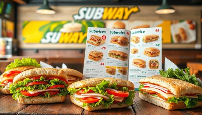 subway sandwich menu